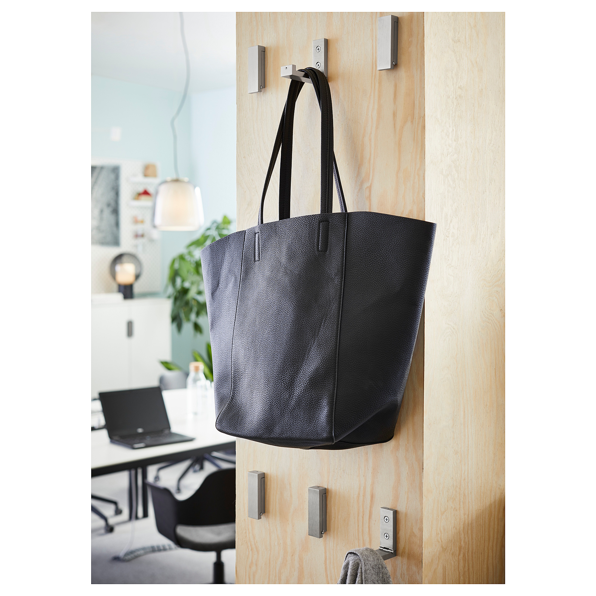 BJÄRNUM Folding hook, aluminium, 8 cm IKEA