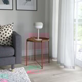 BLÅSVERK Table lamp, beige, 36 cm