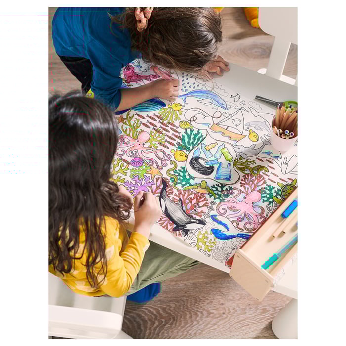 BLÅVINGAD Colouring paper roll, 10 m IKEA