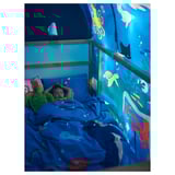 BLÅVINGAD Duvet cover and pillowcase, ocean animals pattern/multicolour, 150x200/50x80 cm