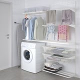 BOAXEL Laundry combination, white, 165x40x201 cm