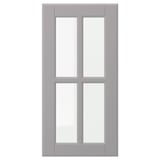 BODBYN Glass door, grey, 30x60 cm