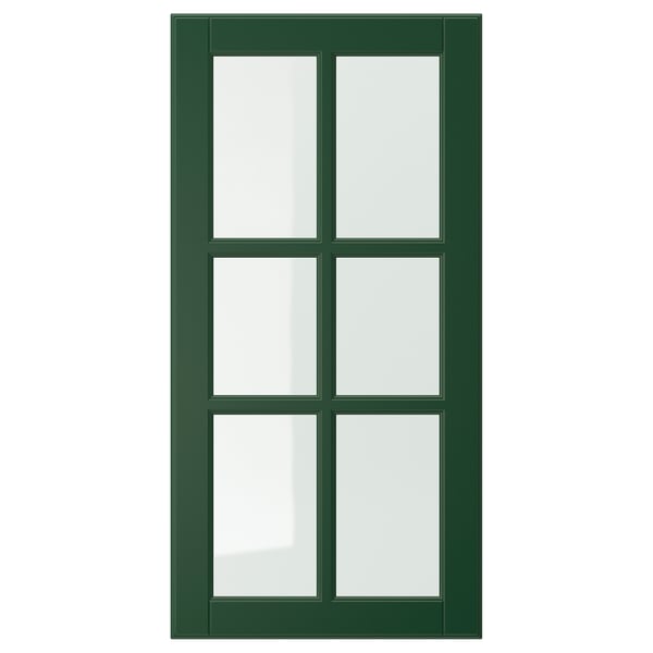 Bodbyn باب زجاجي أخضر داكن ايكيا