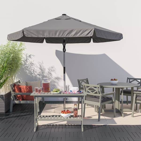 bondholmen طاولة كونسول خارجية رمادي 111x46 سم ikea