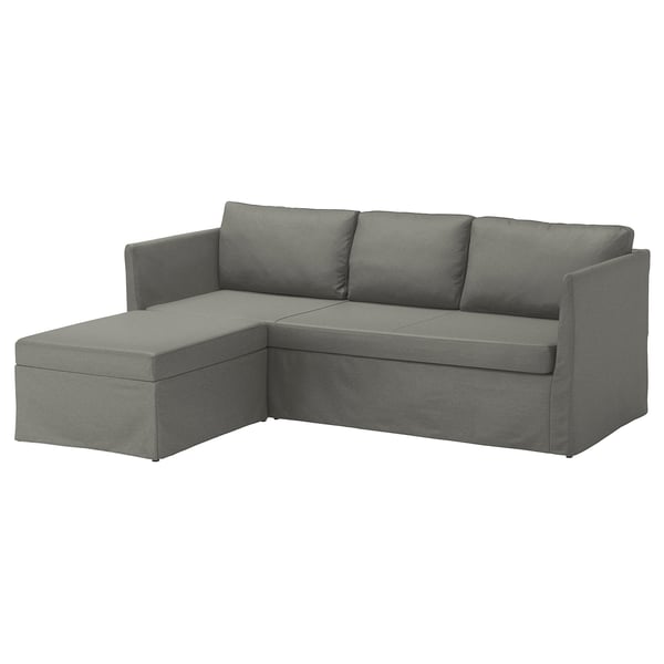 Brathult Corner Sofa Bed Borred Grey Green Ikea