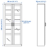 BRIMNES / BURHULT TV storage combination, white, 338x41x190 cm