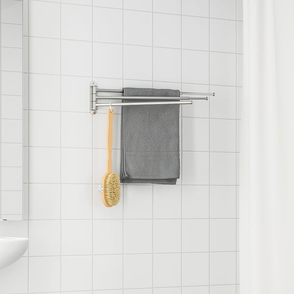 BROGRUND Towel holder 3 bars, stainless steel