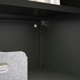 BROR Cabinet with 2 doors, black, 76x40x66 cm