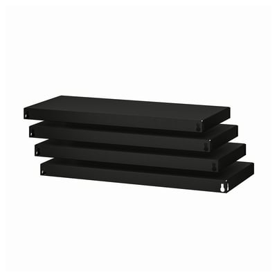 BROR Shelf, black, 84x39 cm