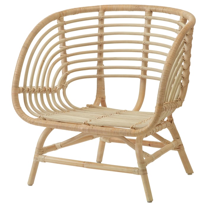Buy BUSKBO Armchair, Rattan Online Qatar IKEA