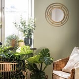 BUSKBO Mirror, rattan, 42 cm