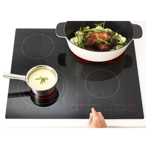 DAGLIG Glass ceramic hob black IKEA