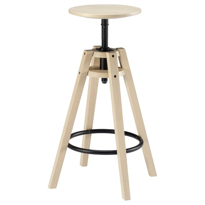 DALFRED Bar stool, birch, 63-74 cm