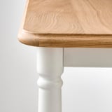 DANDERYD Bench, oak veneer/white, 90x35 cm