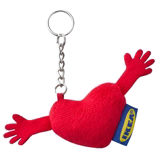EFTERTRÄDA Key ring, heart