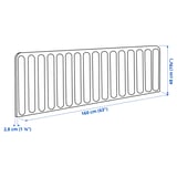 EILIF Screen for desk, grey, 160x48 cm