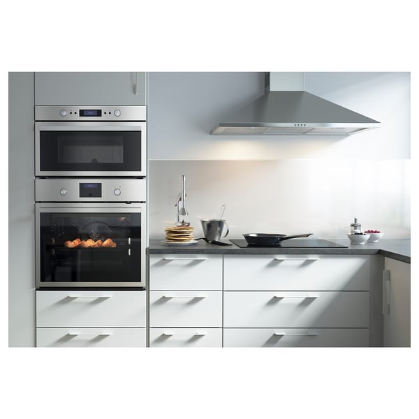 EKBACKEN Worktop, concrete effect/laminate, 186x2.8 cm