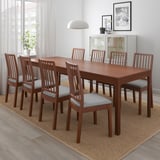 EKEDALEN Extendable table, brown, 180/240x90 cm