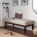 EKENÄSET Bench, Kilanda light beige, 112 cm