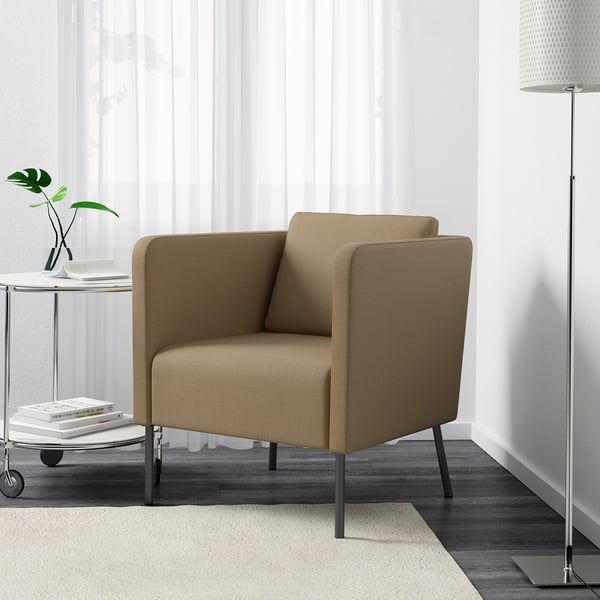 Ekero Armchair Skiftebo Beige Ikea