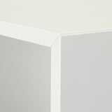 EKET Cabinet combination with feet, white/walnut effect, 105x35x107 cm