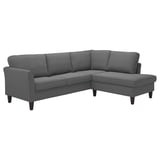 EKHOLMA Cvr f crnr sofa, 4-seat w open end, Hakebo dark grey