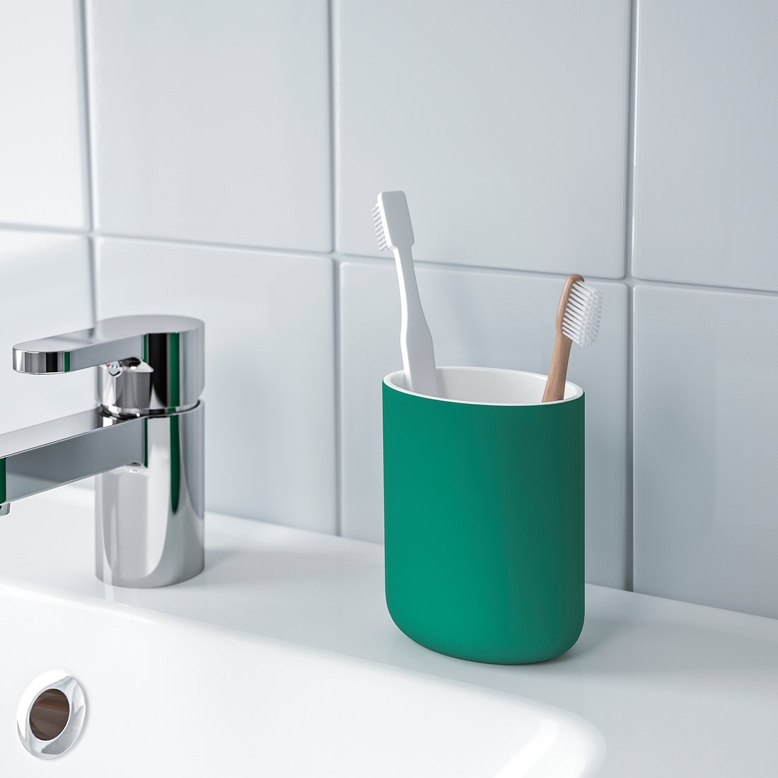 EKOLN Toothbrush holder green IKEA