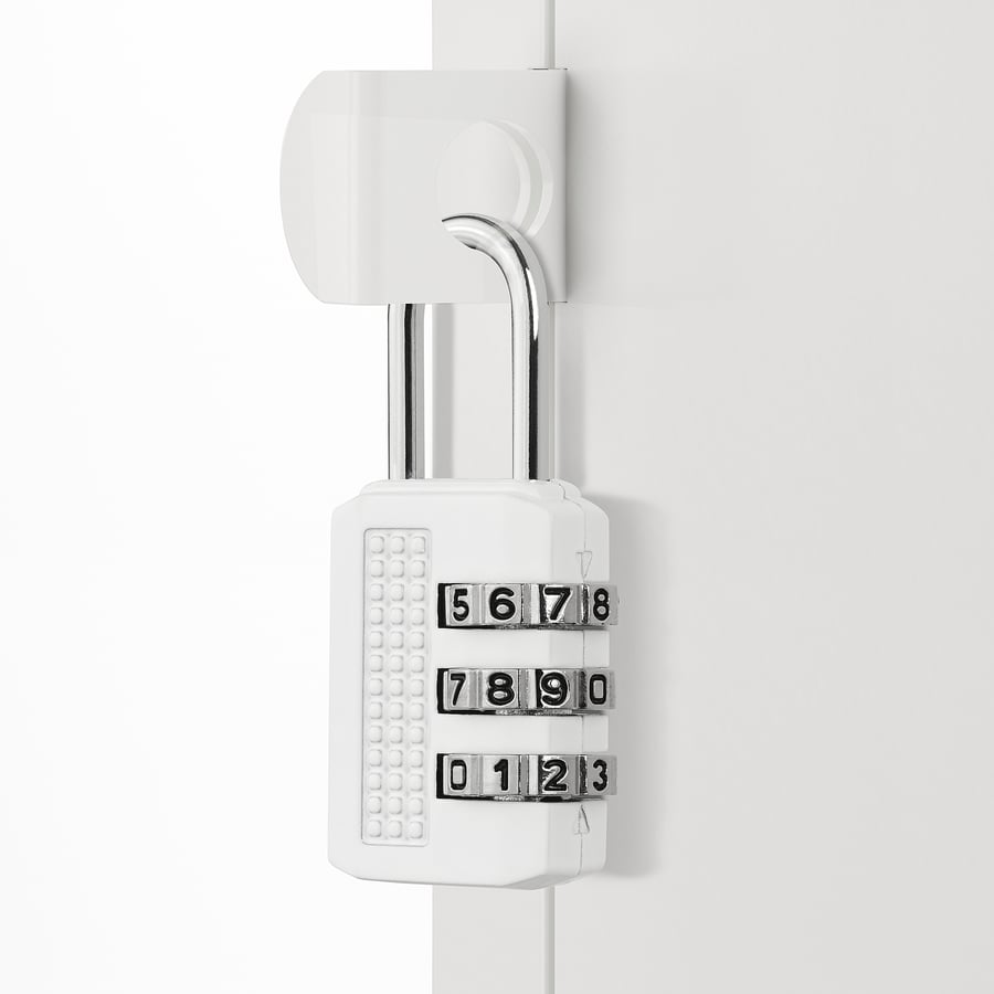 Buy ELLOVEN Padlock, White Online Qatar IKEA