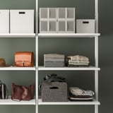 ELVARLI Open storage combination, white, 175x51x222-350 cm