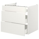 ENHET Base cb w 3 drawers, white, 80x62x75 cm