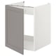 Option: ENHET Bc f sink/door, white/grey frame, 60x62x75 cm