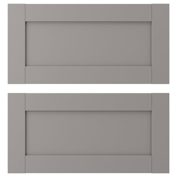 ENHET Drawer front, grey frame, 60x30 cm