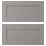 ENHET Drawer front, grey frame, 60x30 cm
