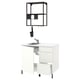 Option: ENHET Kitchen, anthracite/white, 103x63.5x222 cm