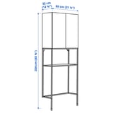 ENHET Storage combination, anthracite/white, 80x32x204 cm