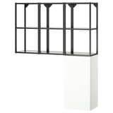 ENHET Storage combination, anthracite/white, 120x32x150 cm