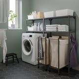 ENHET Storage combination, anthracite, 160x30x129 cm