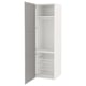 Option: ENHET Storage combination, white/grey frame, 60x62x210 cm
