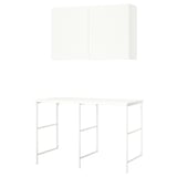 ENHET Storage combination, white, 139x63.5x90.5 cm