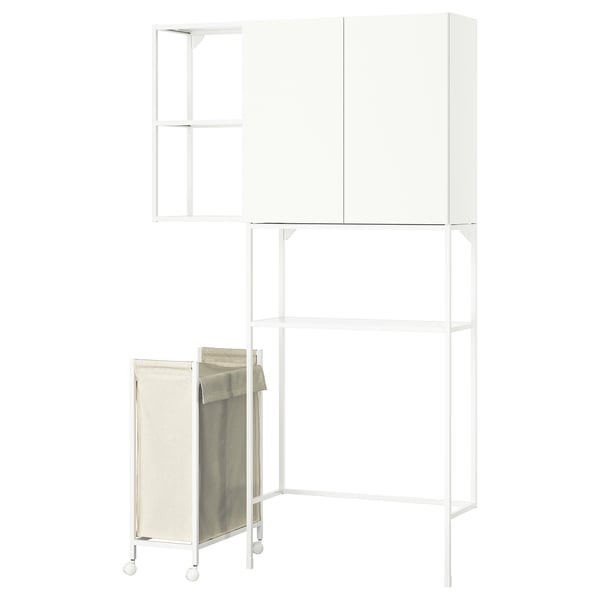 ENHET Storage combination, white, 120x32x204 cm