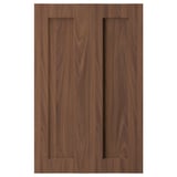 ENKÖPING 2-p door f corner base cabinet set, brown walnut effect, 25x80 cm