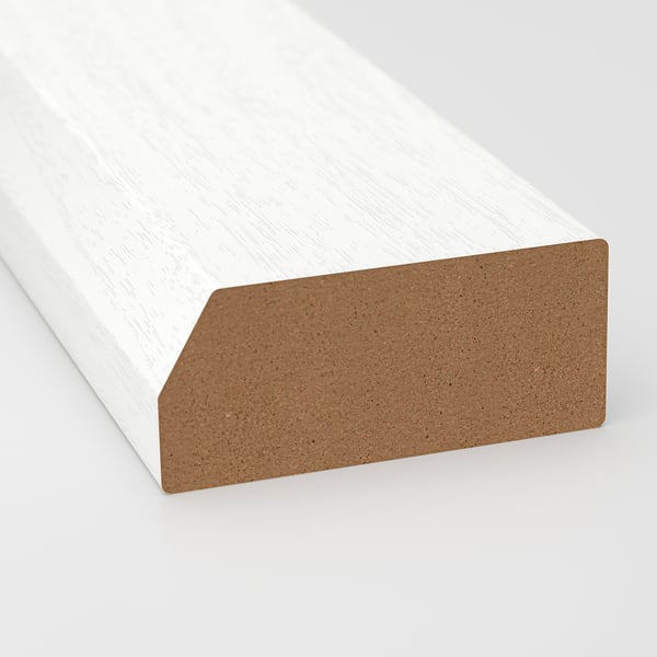 White decorative border, smooth. Or, for fewer characters: white smooth border.