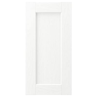 White ENKÖPING cabinet door, classic style, smooth foil surface.