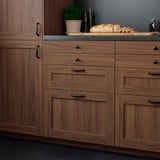 ENKÖPING Drawer front, brown walnut effect, 40x20 cm