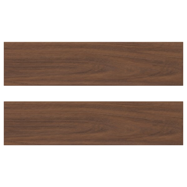 ENKÖPING Drawer front, brown walnut effect, 40x10 cm