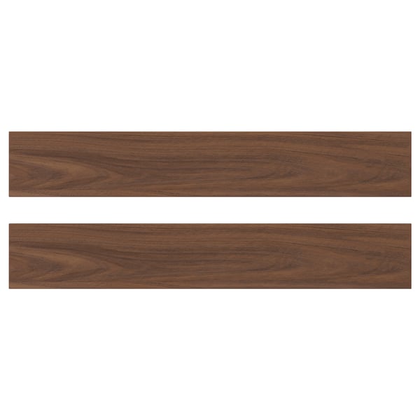 ENKÖPING Drawer front, brown walnut effect, 60x10 cm