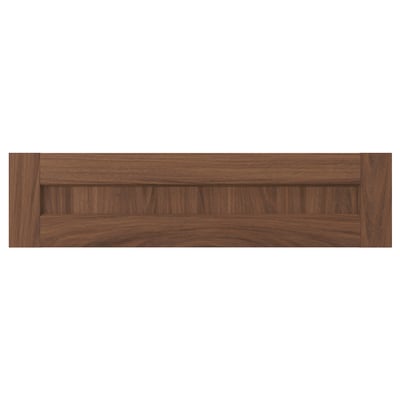 ENKÖPING Drawer front, brown walnut effect, 80x20 cm