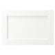 ENKÖPING white cabinet door with classic design, durable wood-like foil, rectangular shape.