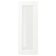 ENKÖPING white kitchen door; minimalist style, foil surface, glass panel.