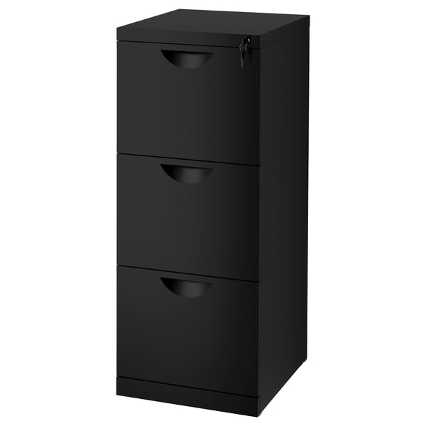 Erik File Cabinet Black Ikea